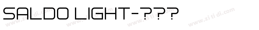 Saldo Light字体转换